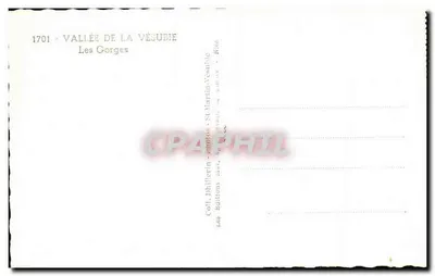 Les Gorges — Vale da Vésubie — Éditions Dhifferin — Verso