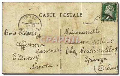 Annecey — Zamek Duszy Genevois-Nemours — B.F., PARIS « Lux » — Rewers