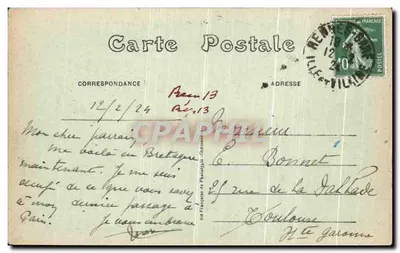 Rennes — La Volière del Giardino dei Pianti — Edizione Rennes, n° 1054 — Verso