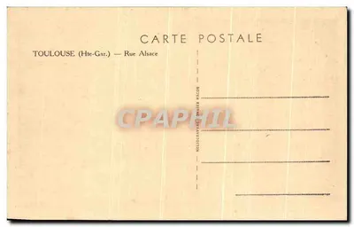 Ulica Alsaska — Toulouse (Hte-Gar.) — HelioGraphique J. Macon — Rewers