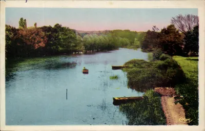 Montbazon (Indre) — Paisagem dos Margens do rio Indre — Editor Combier