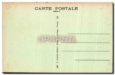 Laval — Most Viroux i Zamek pod księżycem — G. Arioud, wydawca, Nonant — Rewers