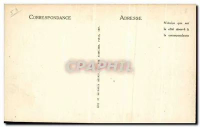 Mayenne — Widok z Tarasy Zamku — Léty i Neurbein, Wyd. Letellier, Paryż — Rewers