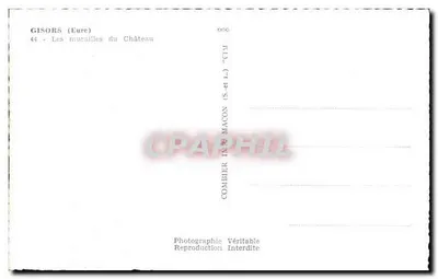 Gisors (Eure) — Mury zamku — Combier & L. (S. et L.) — Rewers