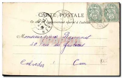 Alençon — Prefektura — Stara pocztówka, Paryż, n°29 — Rewers