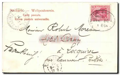 Heidelberg z tarasy — widok panoramiczny — Dr. Trenkler Co., Leipzig, nr 14608 — Rewers