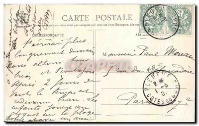 Zamek Nantois w Pléneuf — La Bretagne Pittoresque — Éditions & Verneuil — Rewers