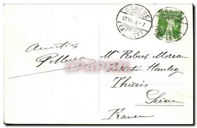 Genebra — Vista tirada de St. Jean — Charnaux Frères & Co., Genebra, n°3 — Verso
