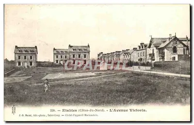 Etables (Costas do Norte) — A Avenida Victoria — J.-B. Barat, editor-fotógrafo, Saint-Quay