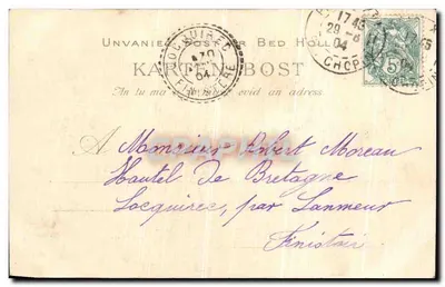 Giovane ragazza di Vannes — Studio di copricapi della Bretagna — Jeanne Rale de Vannes — Verso