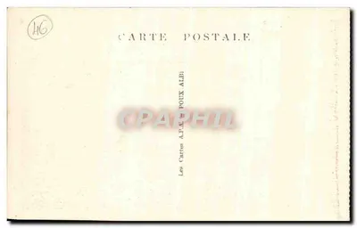 Figéac — Praça da Razão — Editor A.P.A. POUX ALBI — Verso
