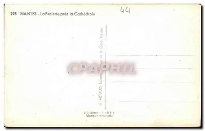 Nantes - La Psalette vicino alla Cattedrale — Edizioni G. Artaud, Nantes — Verso