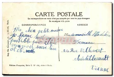 A Grande Mosca — desenho de Declain — Edição Francesa, Série E N° 186 — Verso