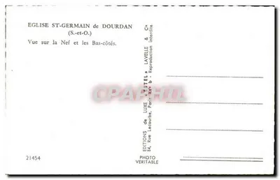 Igreja de São Germain de Dourdan — Vista da Nave e dos Lados — Estel — Verso