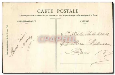 Créteil (Seine) - Braço do Capítulo — Mlle Lecolant, editora, 39, Grande-Rua, em Créteil — Verso