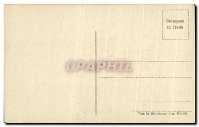 Messina w ogniu — widok portu z drzewami w ogniu — wydawca VAT n° 5615 — Rewers