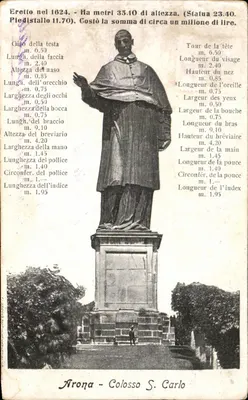 Arona - Colosso S. Carlo — editor desconhecido, número de série não visível