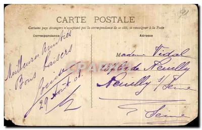 Bièvres — Kanał zamku La Martinière — Caullot, wyd., Bièvres — Rewers