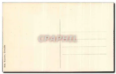 Grande-Chartreuse - Fachada principal — À esquerda, a Capela das Damas — Editor Bourcier, Grenoble, n° 612 — Verso