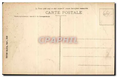 Nice - Promenade des États-Unis — Allée des Palmiers — Edición Gilettà, Nice, n°130 — Reverso