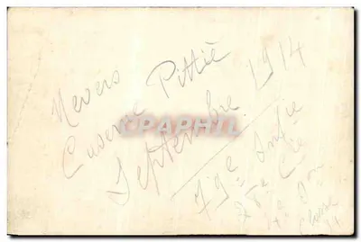 Foto Nevers Caserne Pitte 1914 — Verso