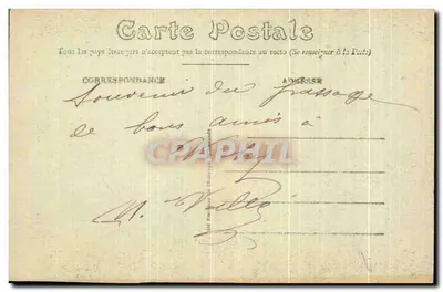 Bellerive-Vichy — Fonte intermitente e jorros, fenômeno vulcânico — Edição J. Hovéna — Verso