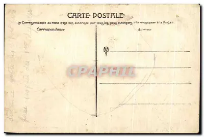 Stara pocztówka Otoczenie Nolay Larochepot Front budynku zamku — Rewers
