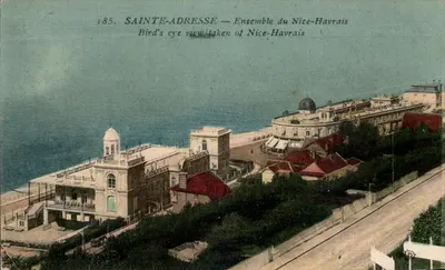 Sainte-Adresse — Conjunto do Nice-Havrais — vista aérea