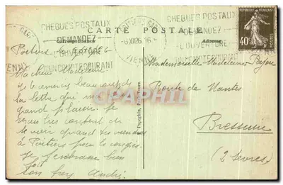 Poitiers (Vienne) - Apsis der Kirche Saint-Hilaire — A.P. Nr. 52 — Rückseite