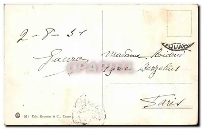 Isola Superiore - Lago Maggiore — éditeur Brunner & C., Como, n° 511 — Rückseite