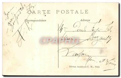Paris - O Parque Montceau - As Ruínas — C.M. n°476 — Verso