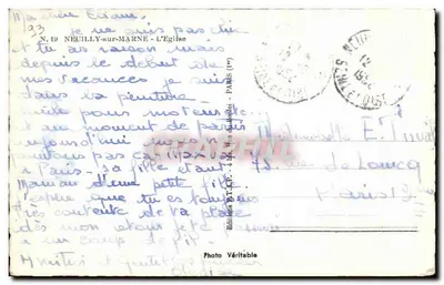 Neuilly-sur-Marne — A Igreja — Edições T.T.C. — Verso