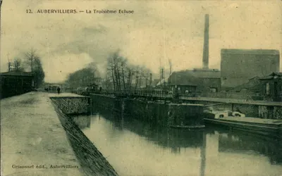 AUBERVILLIERS — A Terceira Eclusa — Grisonnet édit., Aubervilliers