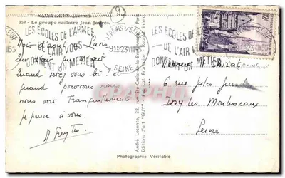 Escola Jean Jaurès — Saint-Denis (Seine) — Éditions Véritable — Verso