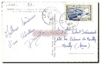 Dugny (Seine) — Casa de Aviação — Edições René Gaud — Verso