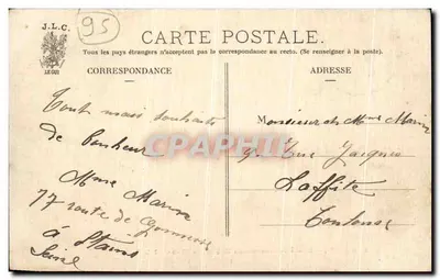 Stains — Strada di Gonesse nel luogo detto il Globe — J.L.C. — Verso
