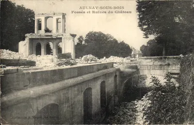 Aulnay-sous-Bois — Fossés e Ruínas do Castelo — Coleção A. Moquet, Le Raincy