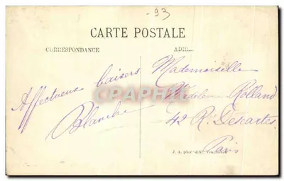 NOISY-le-GRAND — Les bords de la Marne — J.A. phot-édit. Vincennes n°4875 — Verso