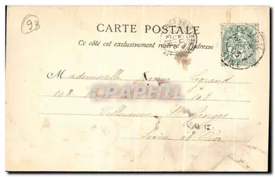 NOISY-LE-SEC — Place Jeanne d'Arc — Editor Château-Thierry, n° 639 — Verso
