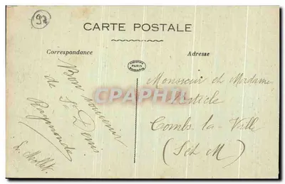 Saint-Denis — A Prefeitura — J.F. — Verso