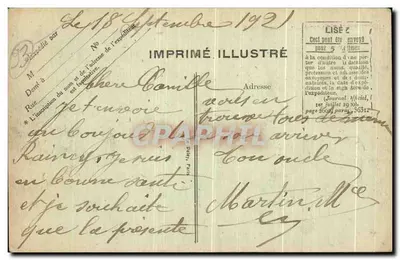 Le Raincy — O Palácio de Justiça — Verso