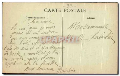 CLICHY-SOUS-BOIS — La Montée du Boulevard du Temple — éditeur B.P.D. n°12 — Verso