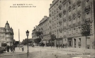 Le Raincy (S.-et-O.) — Avenida do Caminho de Ferro — Bazár dos Lojas Modernas