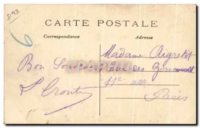 Pavillons-sous-Bois — Aleja Rendez-vous — Coll. Gallais, 24, Avenue du Chemin de Fer La Rainey — Rewers