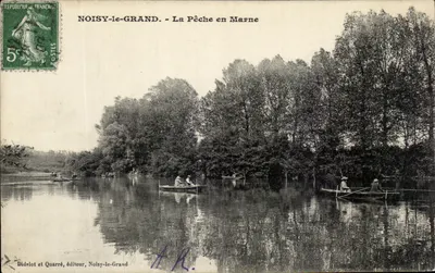 NOISY-le-GRAND. - A Pesca na Marne — Didelot e Quarré, editor, Noisy-le-Grand