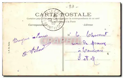 NOISY-le-GRAND — Vista da Marne — Hotel-Rest. Chandon, Noisy-le-Grand — Ponto Terminado — Verso