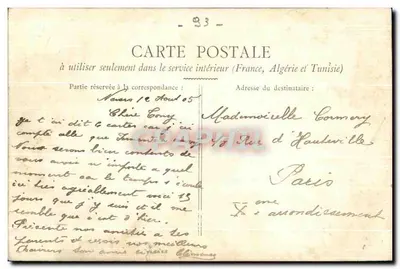 Le Tour de Marne — De NOGENT à JOINVILLE. Coteau de Fontenay — B. E., PARIS — Verso