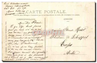 Suresnes — Mont Valérien — Wydawca P. Marbouse, nr 14 — Rewers