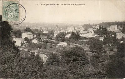 Vista geral dos Arredores de Robinson — Sceaux — editor não identificado, número de série 6