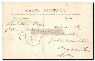 A Periferia de Paris inundada — Cheia de Janeiro de 1910 — Levalllois-Perret — Verso